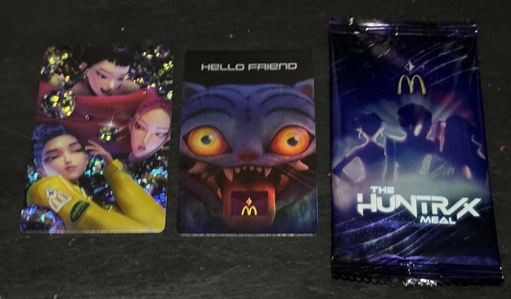 McDonald’s KPOP DEMON HUNTERS Huntrix Meal Rumi Zoey Mira Card Tiger Unused Code